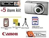 Canon PowerShot SD3500 IS Digital ELPH Camera (Silver) 12.1MP With Exclusive Digital Elph Complimentary Accessory Kit Includes 4GB Memory Card, Flexible Mini tripod, LCD Screen Protectors + More