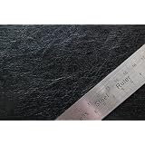 壁材にも使えるシールシート★合皮 接着加工　無地　薄手　黒　ツヤあり[SLCAP-7]