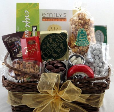 Celebrate Something, Gift Basket by Nutcracker Sweets