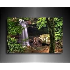 Leinwandbild Wasserfall Bild 100x70cm k. Poster / Weitere Bilder - Wandbilder - Kunstdrucke - Foto auf Leinwand finden Sie bei Leinwandbilder org - Alle Bilder fertig gerahmt mit Keilrahmen. Afrika Tiere Bilder, Landschaften, Blumen, Pfanzen, Natur_Bilder