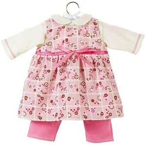 Corolle Classic Baby Doll 17-inch Fashion Pink Jumper Set