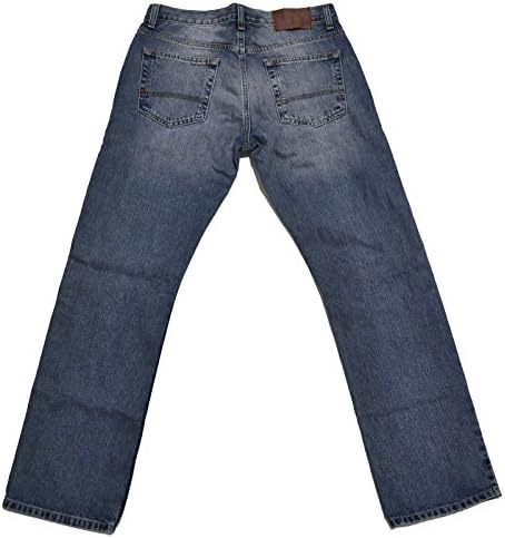 Tommy Hilfiger Mens Relaxed Fit Jeans (Medium Stonewash, 36x34)