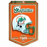 NFL Miami Dolphins 11-by-17 Wood Sign Traditional Look