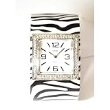 Anaii Pink! 'Tropic' Zebra Ladies Designer Cuff Bangle