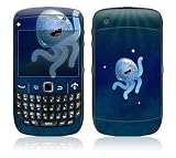 Happy Squid Design Decal Skin Sticker for BlackBerry Curve 8500 Cell Phone
