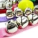 kilofly Musical Toys Rhythm Band Wrist Bells Value Pack, 6 colors [Set of 12 + 2 Maracas]