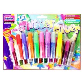 20 GLITTER GLUE PENS
