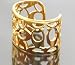 AUTHENTIC COACH PIERCED SIGNATURE CUFF 94117 (Gold)