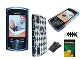 (CLEAR) Durable Soft Thermoplastic Polyurethane TPU Rubberized Skin Case Cover for Sony Walkman NWZ-S544, NWZ-S545 Series +Black Belt Clip + Screen Protector + Fishbone keychain