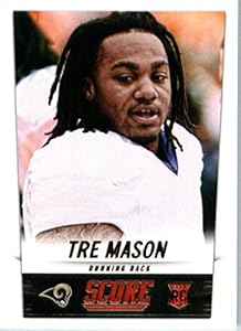 2014 Score Football Card #433 Tre Mason - St. Louis Rams NFL Rookie Card