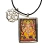 Ganesh, Hindu Deity Full Color Pendant on Cord Necklace