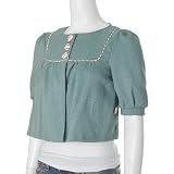 Beiza 3-button Cropped Swing Jacket