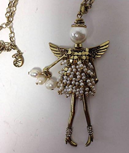 Kurt Adler Precious Findings June Birthstone (Pearl) Angel Pedant w/Keychain by Jacqueline Kent