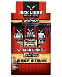 Jack Link's Beef Steak, KC Master Barbecue, 1-Ounce Packages (Pack of 24)