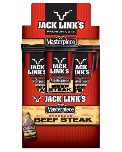 Jack Link's Beef Steak, KC Master BBQ Flavor, 1-Ounce Packages (Pack of 24) by Jack Links