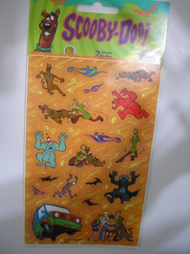 Scooby Doo Halloween Theme Scrapbook Stickers 
