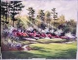 13Th At Augusta - Artist: Lynch - Art Print Poster Size: 22.25 by 15.50 inches