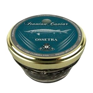 Bemka.com Iranian Ossetra Wild Caviar, 1-Ounce Jar by Bemka.com