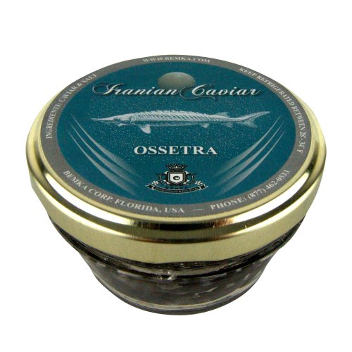 Bemka.com Iranian Ossetra Wild Caviar, 2008, 1 ounce Jars by Bemka.com