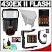 Photo : Canon 430EX II Speedlite Flash + 8 Batteries & Charger + Bounce Reflector + Cord + Stroboframe 350 Bracket for Canon Rebel XS, XSi, XT, XTi, EOS 1D, 5D, 30D, 40D & 50D EOS Digital SLR Cameras