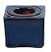 Square Self Watering Ceramic Pot with Felt Feet - Blue - 4 3/8