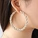 Unique twisted Hoop Earrings with Premium CZ.
