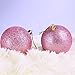 AMS Christmas Ball Decorations Exquisite Colorful Balls Ornaments Pendant Pack of 24pcs (2.36 Inches, Pink)