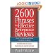 2600 Phrases for Effective Performance Reviews: Ready-to-Use Words and Phrases That Really Get Results