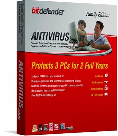 Bitdefender Antivirus 2009  - 2 Yr/3Pc