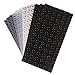 Premium Big Briks Black, White, Clear, and Gray Baseplate Set - 12 Pack - Compatible with All Major Large Size Brands - Large Pegs