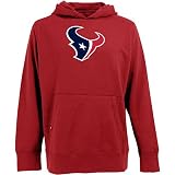 NFL Men's Houston Texans Signature Hooded Sweatshirt (Dark Red, XX-Large)