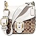 Coach Signature Bleecker Large Flap 11434 Khaki White
