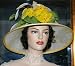 Edwardian Style Hat Titanic Hat Church Hat New Design “Yellow Tulips”
