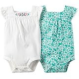 カーターズ Carter's 女の子用花とアニマルのメキシカンワールドフレンチスリーブボディースーツ2枚セット (9months(67-72cm)) [並行輸入品]