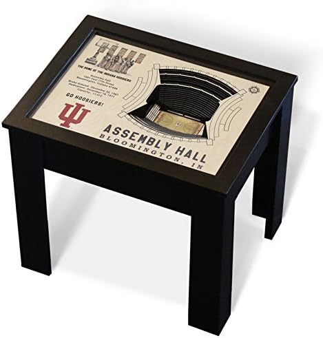 NCAA Indiana Hoosiers Basketball 3D Stadium View End Table Assembly Hall