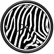 ZEBRA Wall Clock animal print home bedroom decor gift