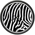 ZEBRA ~Wall Clock~ animal print home bedroom decor gift
