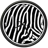 ZEBRA ~Wall Clock~ animal print home bedroom decor gift