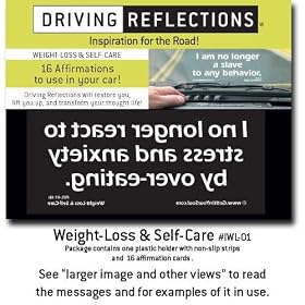 Weight-Loss & Self-Care, inspirational affirmations to empower your thinking, relieve stress, and deepen your spiritual life while you drive! Give a unique gift, under $10, that uplifts with positive, faith-filled affirmations!