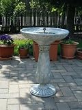 STI Weathered Stone Birdbath