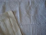 White Ecru Throw Quilt