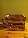 Vinyl Record Holder Wood Crate