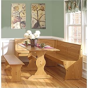 Caitlin 3 Piece Dining Nook Set by 
