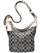 AUTHENTIC COACH BLEECKER SIGNATURE RESORT DENIM DUFFLE 11586
