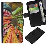 Flip Wallet Cover || Samsung Galaxy A3 || Books Yellow Green Colorful @XPTECH