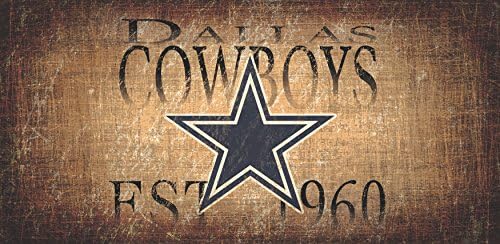 Dallas Cowboys Heritage NFL Team Established Date Distressed Vintage Sign for NFL Football Sports Fan Wall Decor CHOOSE YOUR TEAM!!! (Cowboys)