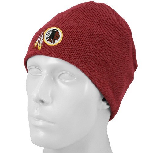 NFL Men's End Zone Uncuffed Knit Hat - K173Z (Washington Redskins, One Size Fits All)