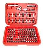 ClearMax 100 Piece Professional Screwdriver Bit Set, Includes 15 different bit styles. All Metric and SAE sized included