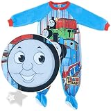 Thomas the Tank Engine Blue Footed Sleeper Pajamas for Infant Boys