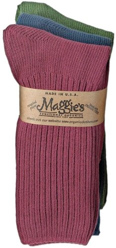 Maggie's Organics - Socks Cotton Crew Tri